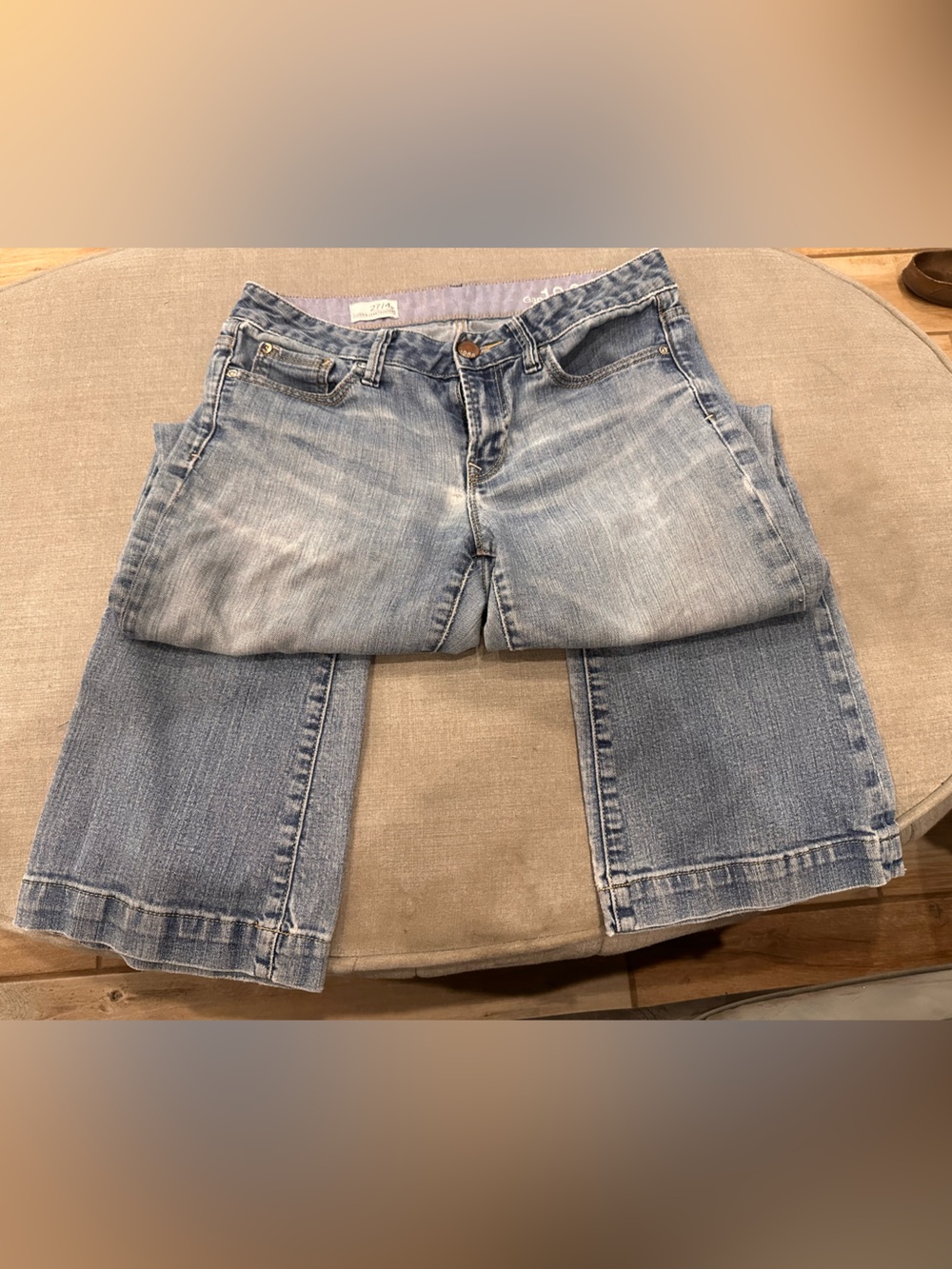 Gap 1969 Long & Lean Trouser Jeans — Size 27/4 Petite — Light Wash